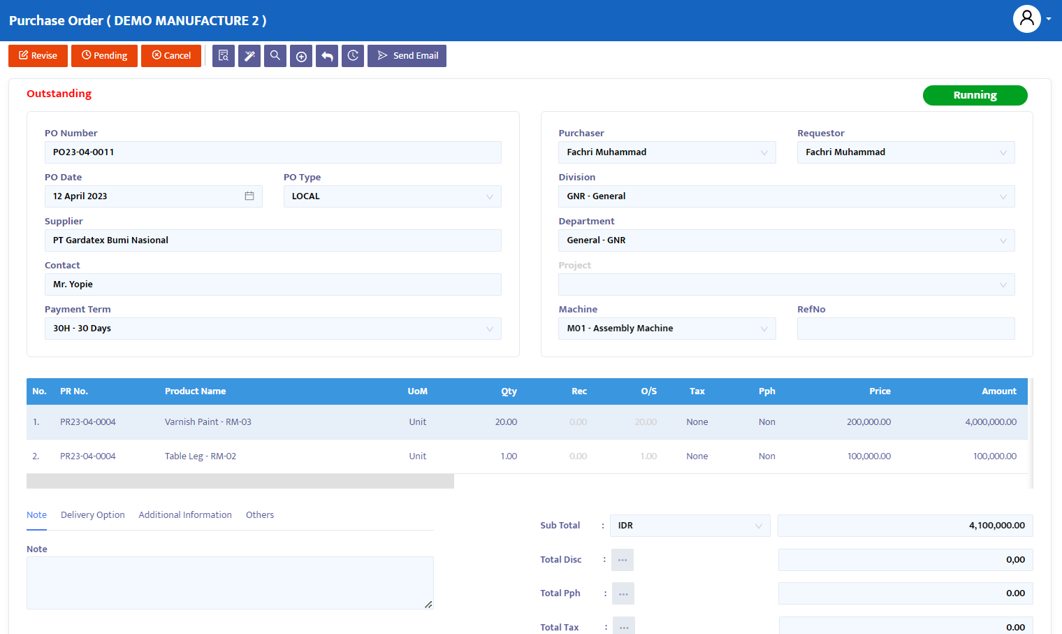 Purchase Order