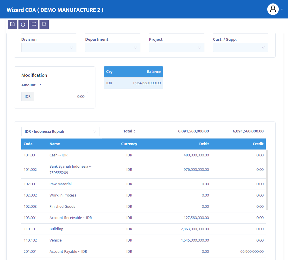 Account Beginning Balance