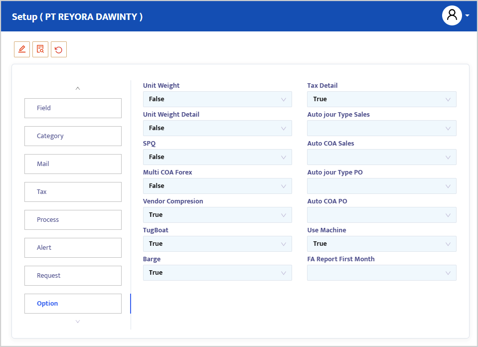 General Ledger Setup