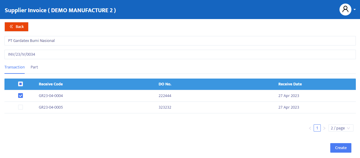 Supplier Invoice